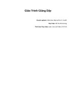 giáo trình giảng dạy lớp mầm non từ 3-6 tuổi