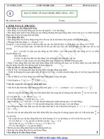 đại cương về dao động điều hòa(HAY)