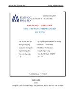 báo cáo thực tập nhận thức tại công ty cổ phần giám định hàng hóa duy hoàng