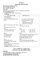 giáo án lớp 3 tuần 1+2