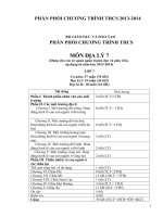 giáo án địa lý 7 trọn bộ chuẩn