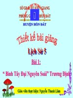 lịch sử 5 Bài 1 Truơng Điịnh