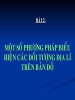 Bài 2: Một số phương pháp biểu hiện...