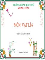 BÀI 6. LỰC - HAI LỰC CÂN BẰNG