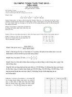 ĐỀ TOÁN TUỔI THƠ QUỐC GIA -2013