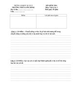 de kiem tra 1 tiet vat ly 8