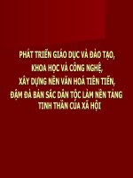 phát triển giáo dục  và đào tạo