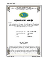 Luận văn tốt nghiệp: Vốn lưu động và một số biện pháp nâng cao hiệu quả sử dụng vốn lưu động tại công ty cổ phần Đầu tư Viet Somic
