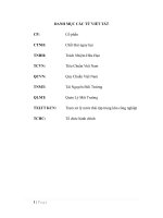 HIỆN TRẠNG SẢN XUẤT VÀ SỬ DỤNG TÀI NGUYÊN CỦA CÔNG TY CP THỦY SẢN VINH QUANG