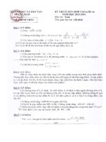 Đề thi và đáp án vào lớp 10 tỉnh Quảng Ngãi năm học2013-2014