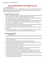 ĐỊNH HƯỚNG CÔNG TÁC CHỦ NHIỆM