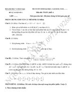 các đề thi thử DH