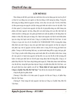 Chuyên đề tốt nghiêp: Hoàn thiện kế toán nguyên vật liệu tại Công ty cổ phần May Bắc Hà Việt Nam