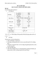 Đồ án môn học bảo vệ rơ le