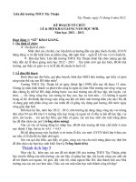 KỊCH BẢN TỔ CHỨC LỄ KHAI GIẢNG