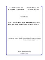 Chuyên đề : Điều trị điếc đột ngột bằng phương pháp kết hợp đồng thời oxy cao áp với thuốc