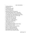 Thơ Hàn Mạc Tử - Ngủ với trăng