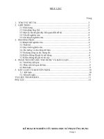 nâng cao chất lượng môn hóa học lớp 8a3 tröôøng thcs nguyễn văn linh  thông qua hướng dẫn học sinh thực hiện thí nghiệm trong một tiết học