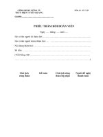 biểu mẫu thanh toán công đoàn