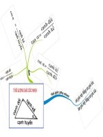 sơ đồ tư duy: Bài: Tỉ số lượng giác góc nhọn