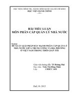 đề xuất giải pháp đẩy mạnh phân cấp quản lý nhà nước giữa trung ương và địa phương ở việt nam trong thời gian tới_3