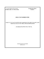 nghiên cứu xây dựng mô hình nông nghiệp bền vững trên vùng đất phèn nhiễm mặn ở hai xã tân nhựt huyện bình chánh và nhơn đức huyện nhà bè