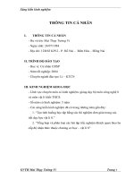 SKKN tạo TÌNH HUỐNG học tập BẰNG các THÍ NGHIỆM đơn GIẢN TRONG các TIẾT dạy học vật lí 8