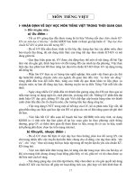 ĐỊA CHỈ PHÂN HÓA MÔN TIẾNG VIỆT