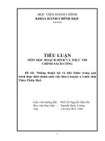 Những thuận lợi và khó khăn trong quá trình thực hiện chính sách việc làm ở huyện a lưới, tỉnh thừa thiên huế
