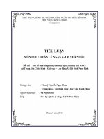 một số biện pháp nâng cao hoạt động quản lý chi ngân sách nhà nước tại trung tâm chữa bệnh - giáo dục - lao động xã hội tỉnh nam định