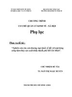 nghiên cứu rào cản thương mại quốc tế đối với mặt hàng nông - lâm - thuỷ sản xuất khẩu của tp.hồ chí minh