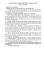 bài phát biểu khai giảng