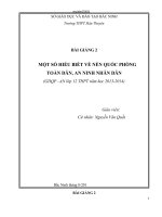 QPAN12-Bài giảng 2-Một số hiểu biết....