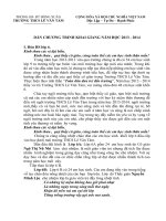 DẪN CHƯƠNG TRÌNH KHAI GIẢNG NĂM HỌC 2013-2014