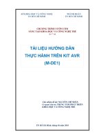 tài liệu hướng dẫn thực hành trên kit avr