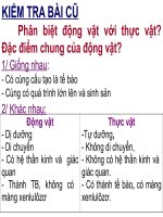 bai 3 TH quan sat 1 so DVNS