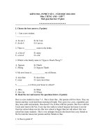 de kiem tra 15 phut lop 7