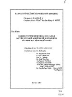 Đề tài nghiên cứu khoa học: Nghiên cứu tình hình nhiễm độc Cadimi do tiếp xúc nghề nghiệp để đề xuất bổ sung vào danh mục bệnh nghề nghiệp