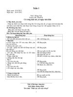 KẾ HOẠCH DẠY HỌC BUỔI HAI