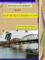 Tiet 49:do thi cua ham so