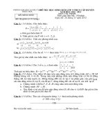 Đề thi HSG môn Toán cáp huyện có đap án