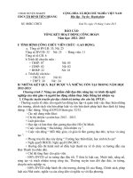 BÁO CÁO TỔNG KẾT HOẠT ĐỘNG CÔNG ĐOÀN