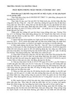 Phát động thi đua năm học 2013-2014