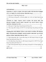 Nâng cao chất lượng tín dụng đối với các doanh nghiệp vừa và nhỏ tại Ngân hàng thương mại