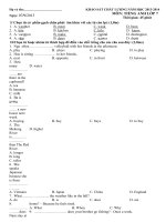 Khảo sát Tiếng anh 13-14