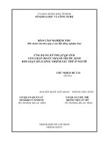 ứng dụng kỹ thuật qf - pcr vào chẩn đoán nhanh trước sinh rối loạn số lượng nhiễm sắc thể ở người