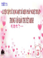 Bài giảng ngữ văn 9 : Luyện tập sử dụng một số....