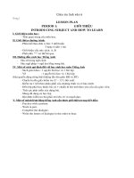 Giáo án tiếng anh lớp 6 - Cả năm