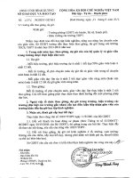 Hướng dẫn thực hiện thao giang dự giờ