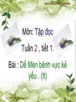 tap doc - de mn benh vuc ke yeu (tt)